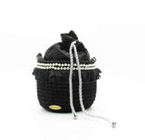 Lubachic bucket negro con perlas